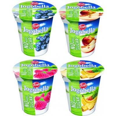 Zott Jogobella bez cukrů classic Malina Borůvka Ananas/Banán Pečené jablko 150 g – Sleviste.cz