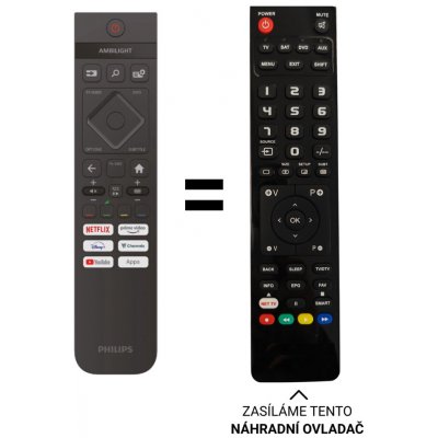 Dálkový ovladač Predátor Philips 32PHS6009/12, 43PUS7009/12, 40PFS6009/12 – Zboží Živě