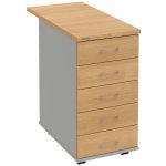 Hobis K 35 C N 80 5 zásuvek léta napříč 80 cm dub šedá – Hledejceny.cz