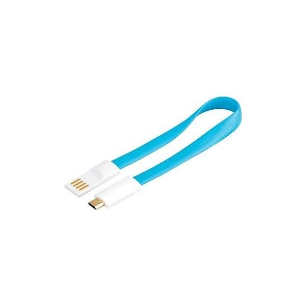 usb kabel PremiumCord 8592220011567 USB A/m - B/m micro, 0,2m, bílo-modrý