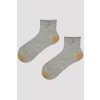Dámské ponožky s lurexovým vzorem SB028 šedá