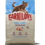 CARNILOVE TRUE FRESH CAT DRY FISH & TURKEY FOR STERILISED ADULT ALL BREEDS 2 kg – Zbozi.Blesk.cz