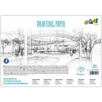 Victoria na technické výkresy čtvrtky A3/100 listů 180 g/m2 – Zboží Dáma