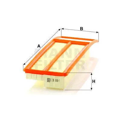 MANN FILTER Vzduchový filtr C 36 006/1 – Hledejceny.cz