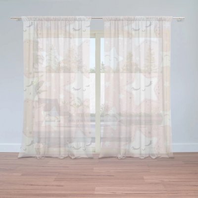 Sablio Záclony Spící hvězdičky: 2ks 150x250cm – Hledejceny.cz