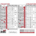 Plánovací karta MFP A5 2025 – Zboží Dáma