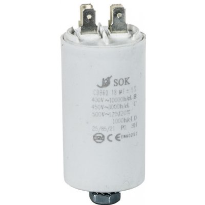 SOK Kondenzátor rozběhový 18uF 450V – Sleviste.cz