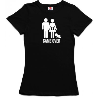 Game over rodina - dámské tričko s potiskem – Zboží Mobilmania