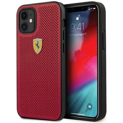 Pouzdro Ferrari FESPEHCP12SRE hard silikonové iPhone 12 Mini Red On Track