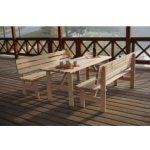 Zahradní dřevěný stůl k pivnímu setu VIKING Š 180 cm – Hledejceny.cz