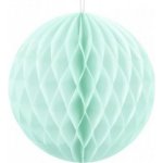 Papírová koule tyrkysová 10 cm – Zboží Mobilmania