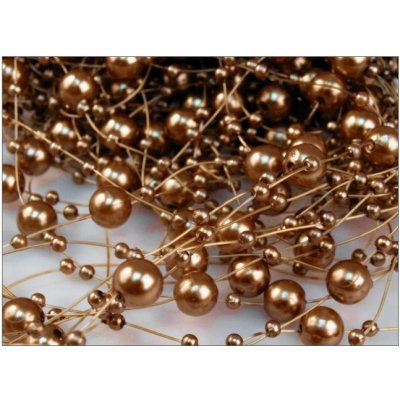 Perličky na silikonu - sv. hnědé malé - 5 ks – Zboží Dáma