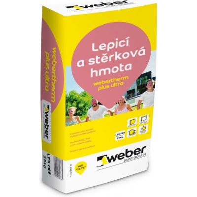Weber Lepicí a stěrková hmota Webertherm plus ultra 25 kg – Zbozi.Blesk.cz