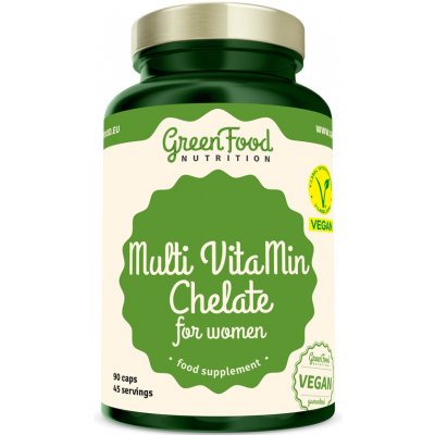 GreenFood Nutrition Multi VitaMin Chelát pro ženy 90 kapslí – Zbozi.Blesk.cz