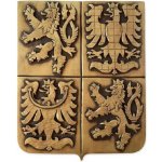 Patinovaný sádrový znak ČR - 30 x 35 cm – Hledejceny.cz