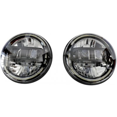 Sada 7" LED světlometů, Evropská homologace E24, Černá, Philips LED, Jeep Wrangler JK, TJ, CJ's, serie KingKong – Zbozi.Blesk.cz