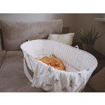Ahojbaby Ahojbaby Mojžíšův košík pro miminko Paper Dream white + matrace Basic – Hledejceny.cz