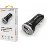 Nabíječka do auta ALIGATOR s 2xUSB výstupem, 3.4A, smart IC, černá – Zbozi.Blesk.cz