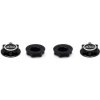 Modelářské nářadí Arrowmax Alu 1/8Th Wheel Nuts Closed End / Lightweight Black 4 AM-030005-B