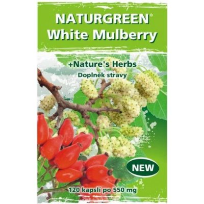 Naturgreen WhiteMulberry + Nature'sHerbs 120 veganských tablet