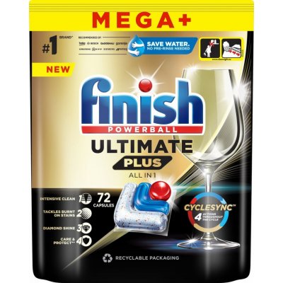 Finish Ultimate Plus Lemon Kapsle na mytí nádobí v myčce 854 g 70 ks – Zboží Mobilmania