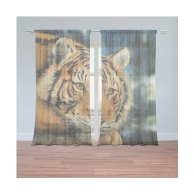 Sablio Záclony Tygr: 2ks 150x250cm – Hledejceny.cz