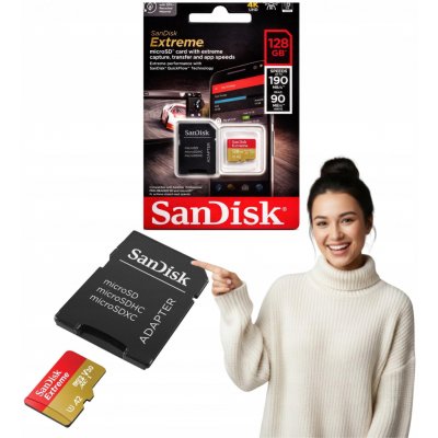 SanDisk SDXC UHS-I U3 128 GB SDSQXAA-128G-GN6AA – Zbozi.Blesk.cz
