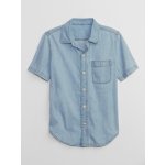Gap V SS CHAMBRAY Chlapecká košile světle modrá – Zboží Dáma