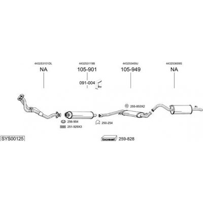 BOSAL BS 900-059 – Hledejceny.cz