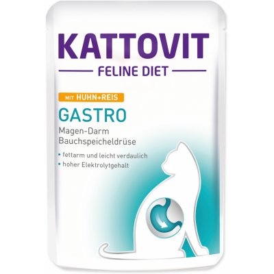 Kattovit Cat Gastro kuře a rýže 85 g – Sleviste.cz