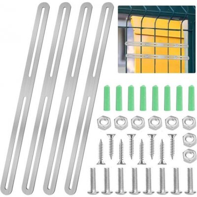 Sada 4 úchytů na plot pro poštovní schránky – Sleviste.cz