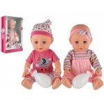 Teddies miminko 31 cm pijící a čůrající pevné tělo s lahvičkou – Hledejceny.cz