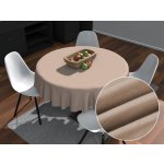 Biante Kulatý ubrus/imitace broušené kůže Alcantara ALC-006 Béžový Ø 120 cm – Zboží Dáma