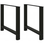 Omaxi 312594 Nohy k jídelnímu stolu černé 2 ks 100 x 72-73 cm ocelové – Zboží Dáma