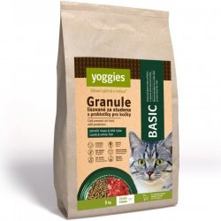 Yoggies Cat Basic granule lisované za studena pro kočky 5 kg