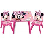 Arditex dětský stůl s židlemi Minnie Mouse růžový – Zboží Dáma