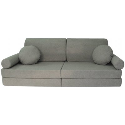 Fimex Dětská modulární rozkládací pohovka NINO QUELLE – pohodlná sedačka a lůžko 80 x 180 cm VZOR: světle-šedá – Zboží Dáma
