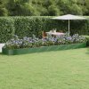 Květináč a truhlík zahrada-XL Vyvýšený záhon práškově lakovaná ocel 600x140x36 cm zelený