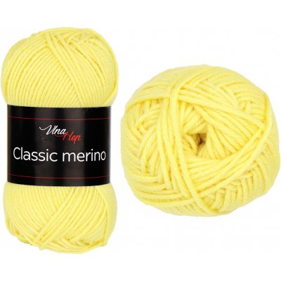 Vlna-hep Příze Classic merino - vlna merino + akryl Classic merino: 61244 Žlutá