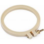 Vyšívací kruh plastový Ø8,5 cm béžová světlá – Sleviste.cz