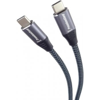 Premiumcord ku31cr05 USB-C USB 3.2 GEN 2, 3A, 60W, 20Gbit/s, bavlněný oplet, 0,5m