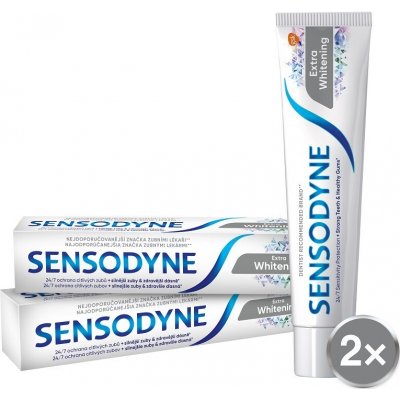 Sensodyne Zubní pasta Extra Whitening 75 ml 2 ks – Zbozi.Blesk.cz