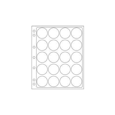 LEUCHTTURM Albové listy ENCAP Typ ø 40 41 mm/20 kapes – Zboží Mobilmania