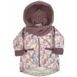 Little Things kabátek softshellový s kapucí a šálou fialková – Zboží Dáma