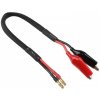 Kabel a konektor pro RC modely TEAM CORALLY Nabíjecí kabel G4 na krokosvorky 14 AWG/ULTRA V+ Silikon Kabel 30cm