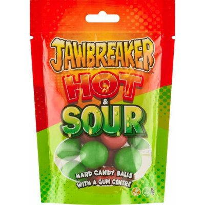 Zed Candy Jawbreaker Hot & Sour pálivé bonbony se žvýkačkou s ovocnou příchutí 132 g – Hledejceny.cz