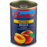 Giana Broskve ve sladkém nálevu 410 g – Zboží Dáma
