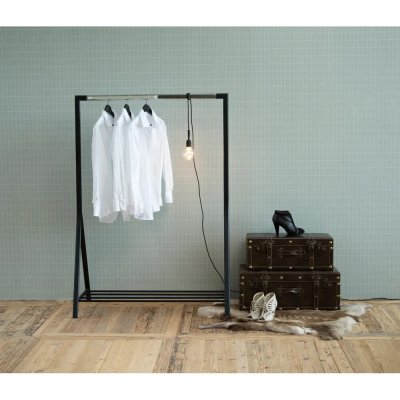 Actona Brent stojan na oblečení černá 117 cm 165 cm 59 cm – Zboží Mobilmania