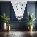 Fliying Dekorativní prolamovaný bílý panel 120x160 cm – Hledejceny.cz