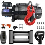 Elektrický naviják 15,8t 24V ocelové lano 30m HUSARWINCH BST S 35000